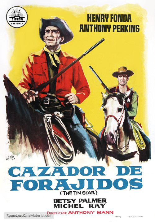 The Tin Star - Spanish Movie Poster