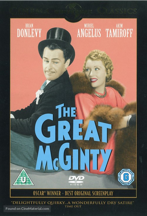 The Great McGinty - British DVD movie cover