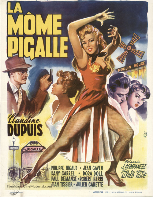 La m&ocirc;me Pigalle - Belgian Movie Poster