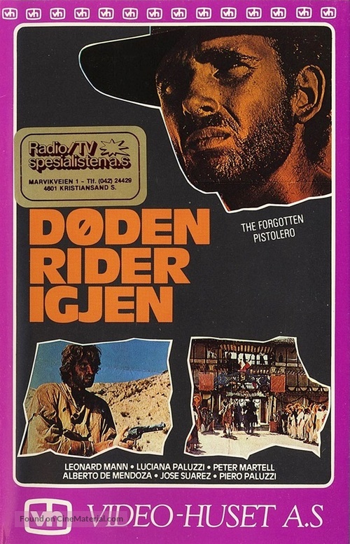 Il pistolero dell&#039;Ave Maria - Norwegian VHS movie cover