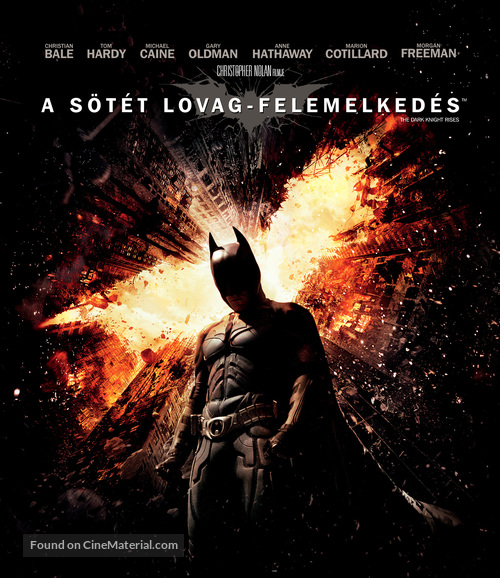 The Dark Knight Rises - Hungarian Blu-Ray movie cover
