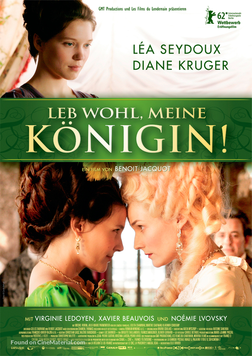 Les adieux &agrave; la reine - German Movie Poster