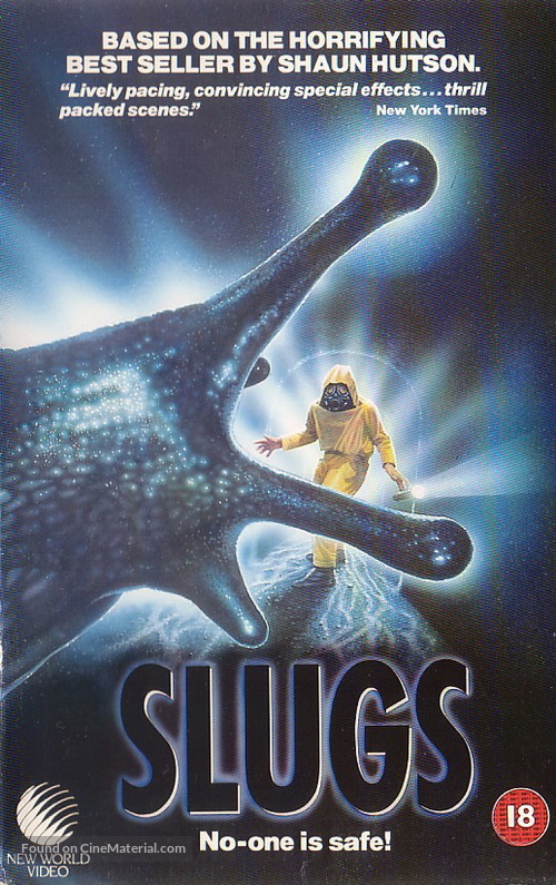 Slugs, muerte viscosa - British VHS movie cover