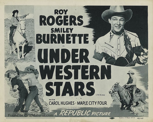Under Western Stars - Re-release movie poster