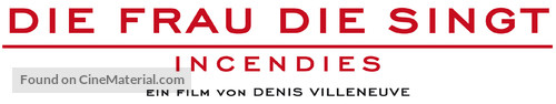 Incendies - German Logo