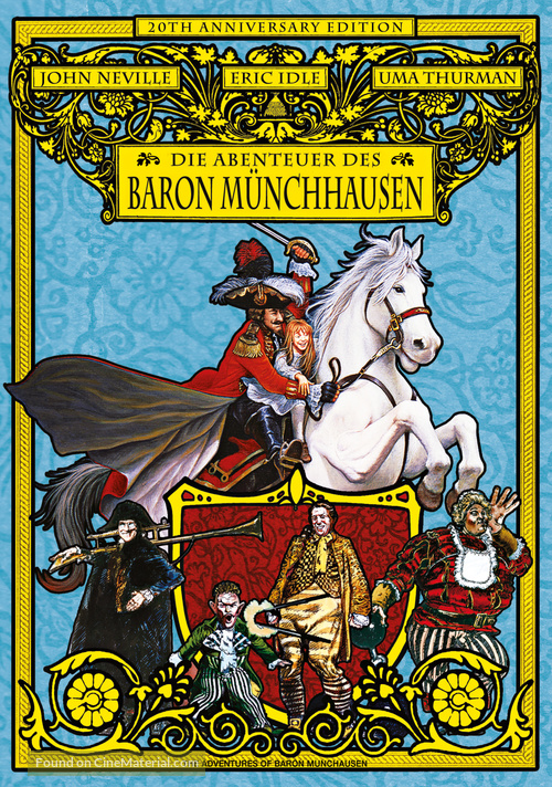 The Adventures of Baron Munchausen - German DVD movie cover