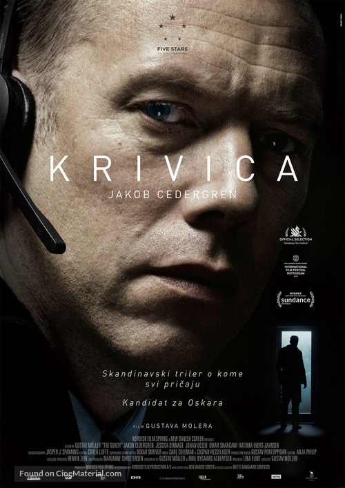 Den skyldige - Serbian Movie Poster