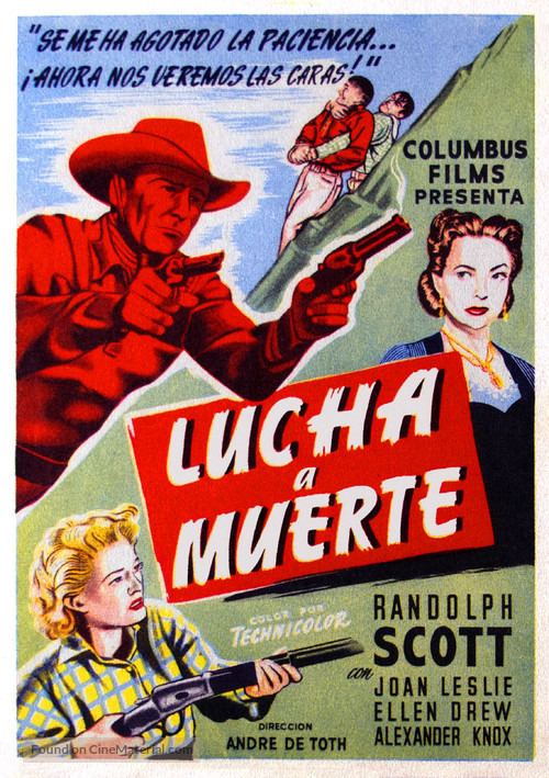 Man in the Saddle - Spanish Movie Poster
