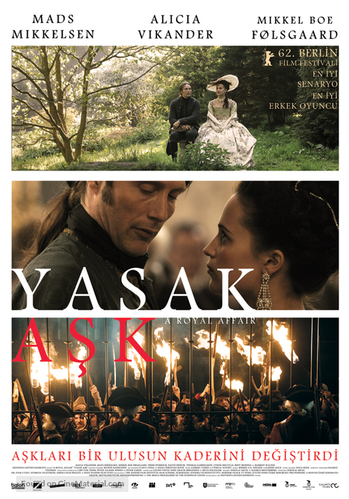 En kongelig aff&aelig;re - Turkish Movie Poster