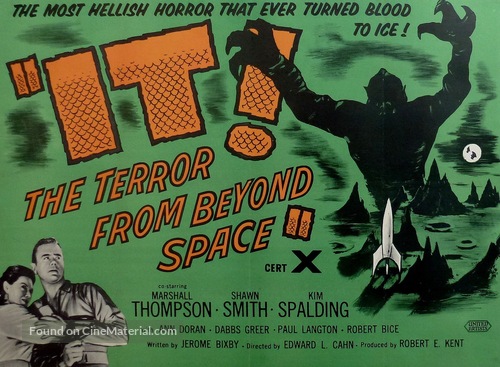 It! The Terror from Beyond Space - British Movie Poster