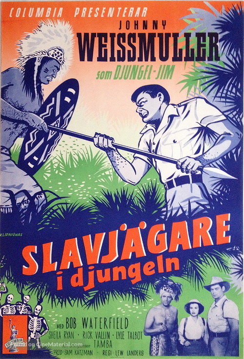 Jungle Manhunt - Swedish Movie Poster