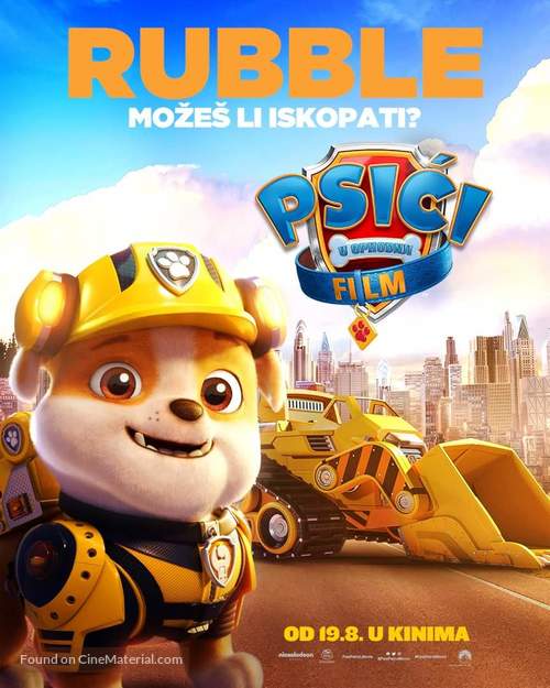 Paw Patrol: The Movie - Croatian Movie Poster