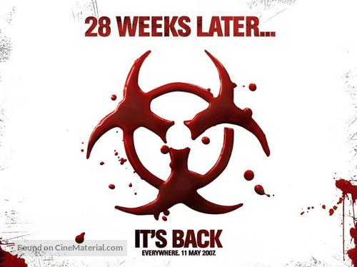 28 Weeks Later - British Movie Poster