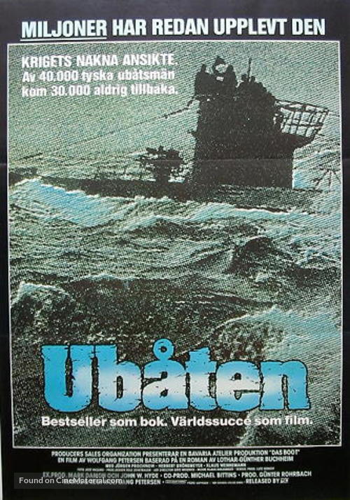 Das Boot - Swedish Movie Poster