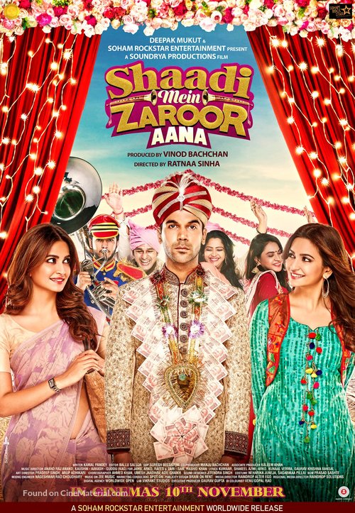 Shaadi Mein Zaroor Aana - Indian Movie Poster