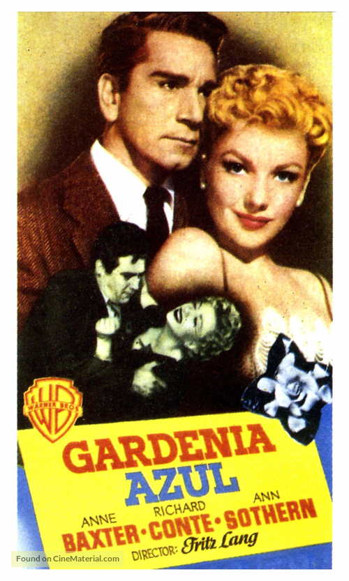The Blue Gardenia - Spanish Movie Poster