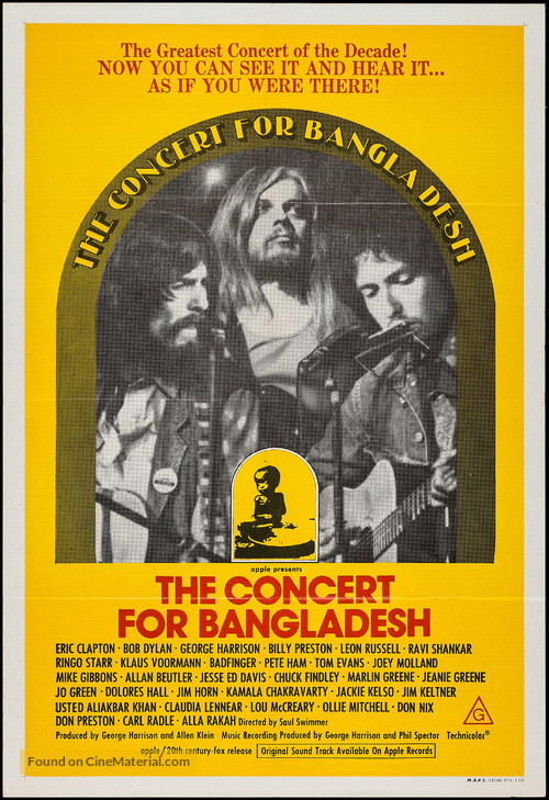 The Concert for Bangladesh - Movie Poster