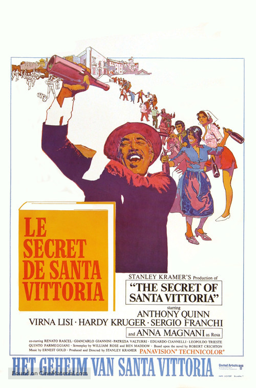 The Secret of Santa Vittoria - Belgian Movie Poster