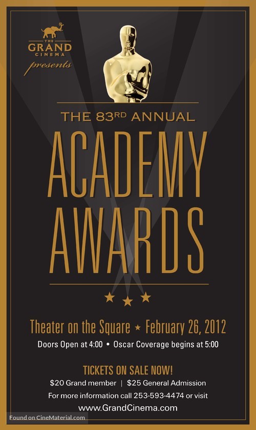 The 83rd Annual Academy Awards - Movie Poster