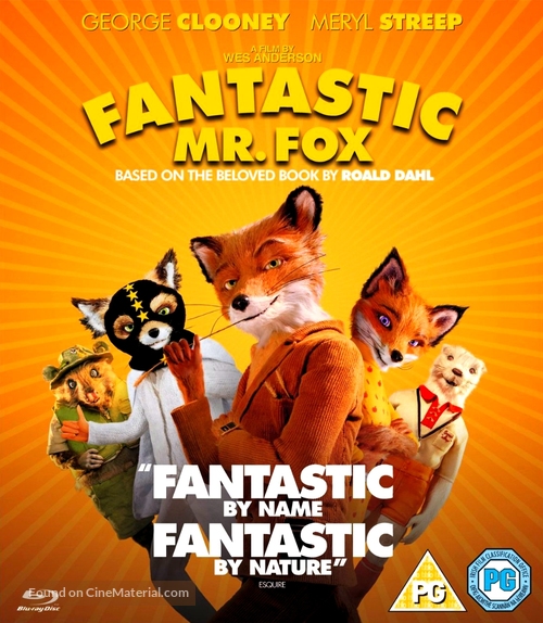 Fantastic Mr. Fox - British Blu-Ray movie cover