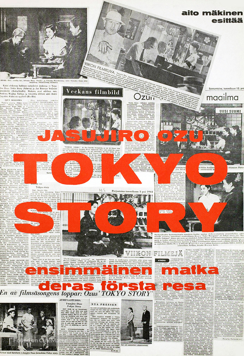 Tokyo monogatari - Finnish Movie Poster