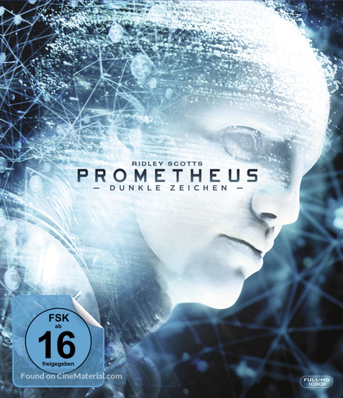 Prometheus - German Blu-Ray movie cover