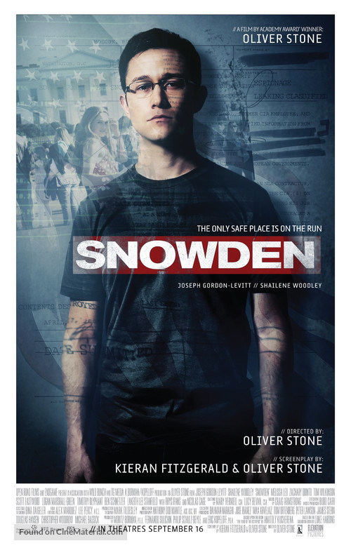 Snowden - Canadian Movie Poster