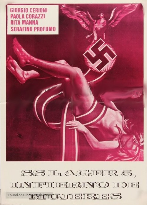 SS Lager 5: L&#039;inferno delle donne - Spanish Movie Poster