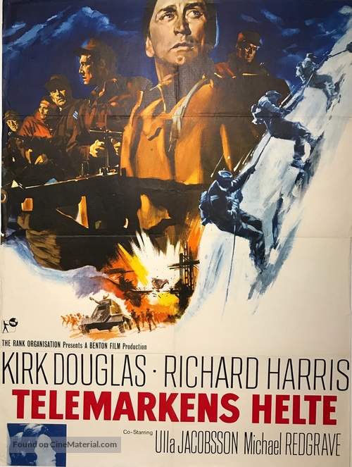 The Heroes of Telemark - Danish Movie Poster