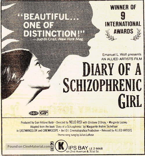 Diario di una schizofrenica - Movie Poster