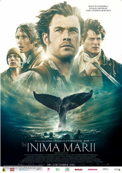 In the Heart of the Sea - Romanian Movie Poster