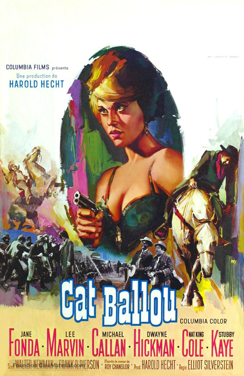 Cat Ballou - Belgian Movie Poster