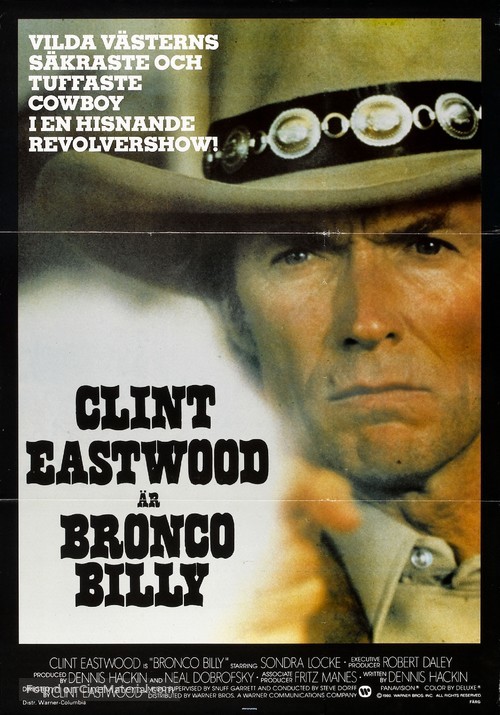 Bronco Billy - Swedish Movie Poster