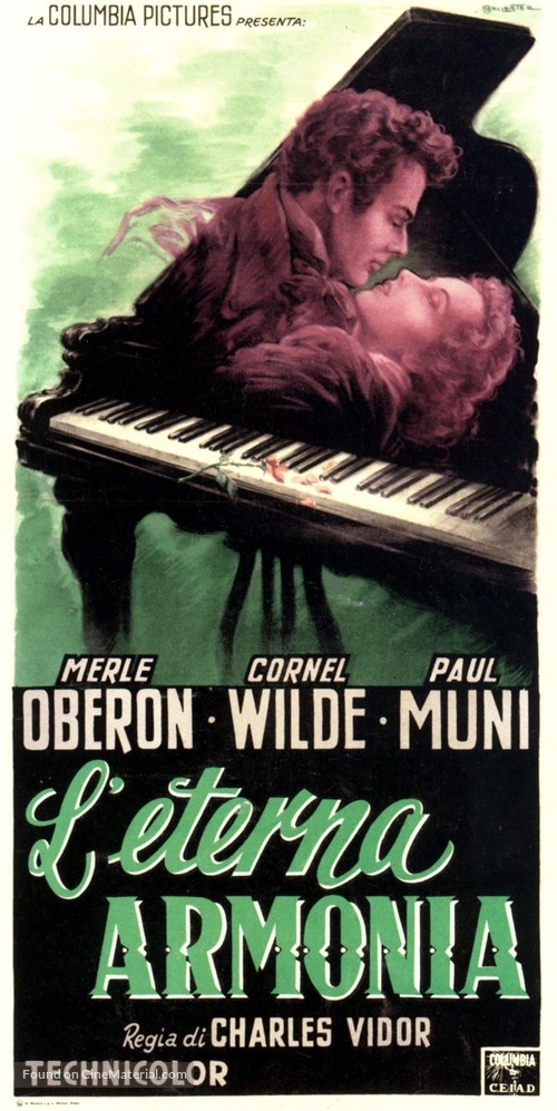 A Song to Remember - Italian Movie Poster