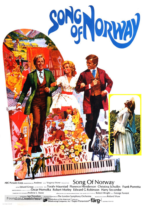 Song of Norway - Swedish Movie Poster