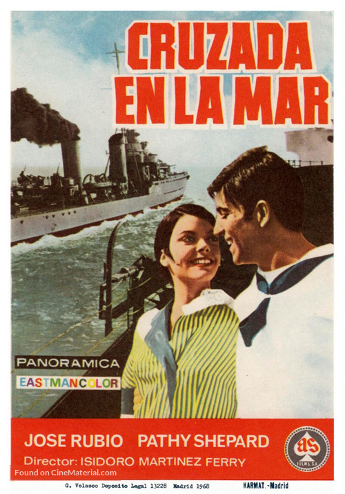Cruzada en la mar - Spanish Movie Poster