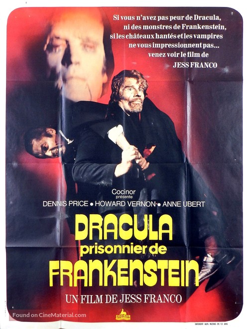 Dr&aacute;cula contra Frankenstein - French Movie Poster