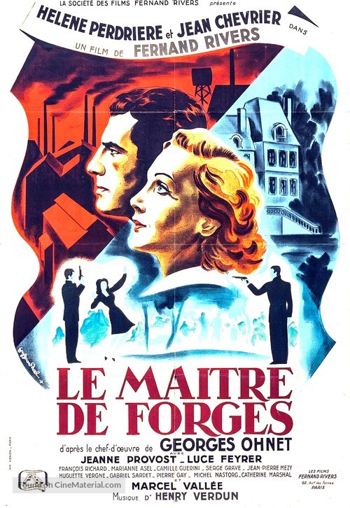 Ma&icirc;tre de forges, Le - French Movie Poster