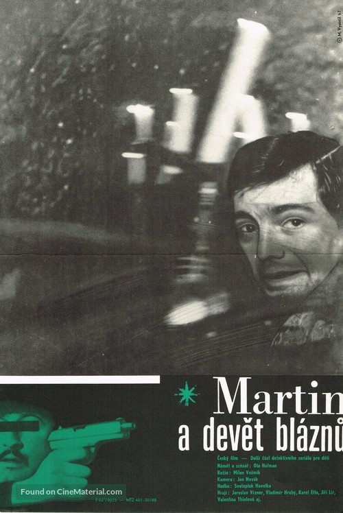 Martin a devet bl&aacute;znu - Czech Movie Poster