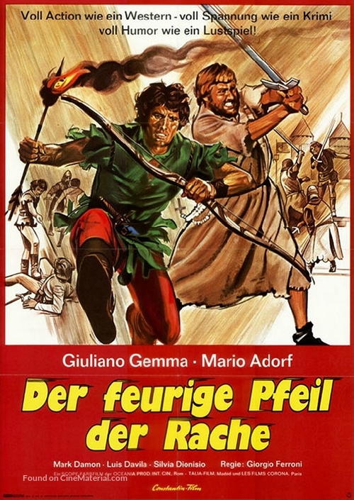 L&#039;arciere di fuoco - German Movie Poster