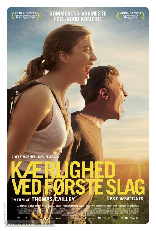 Les combattants - Danish Movie Poster