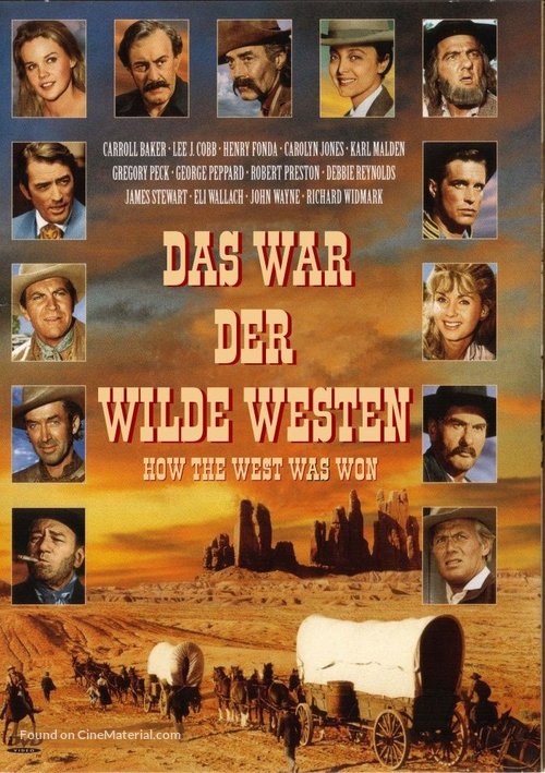 How the West Was Won - German Movie Cover