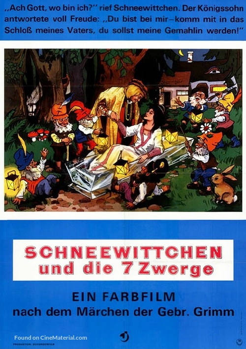 Schneewittchen und die sieben Zwerge - German Movie Poster