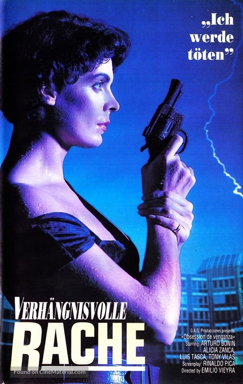 Obsesi&oacute;n de venganza - German VHS movie cover