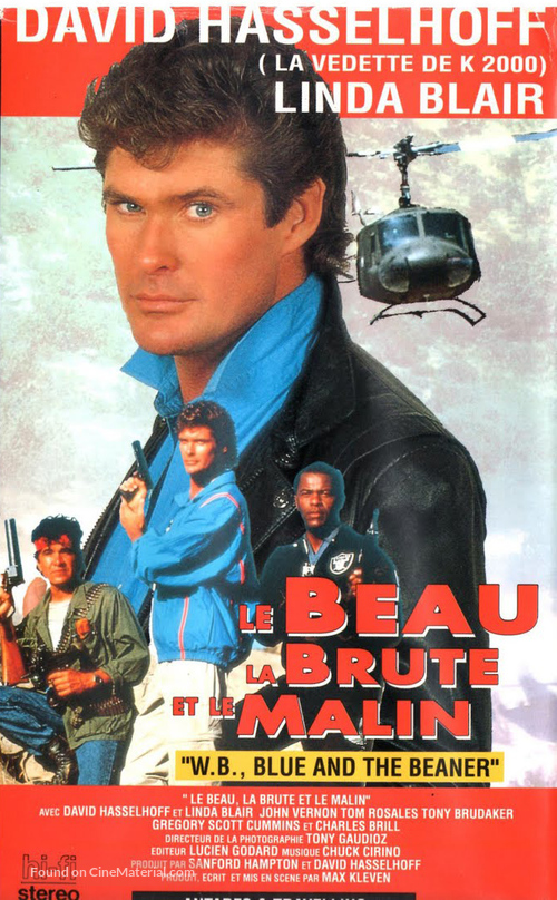 W.B., Blue and the Bean - French VHS movie cover