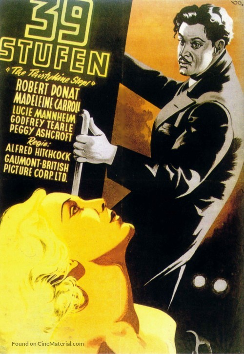 The 39 Steps - German Movie Poster