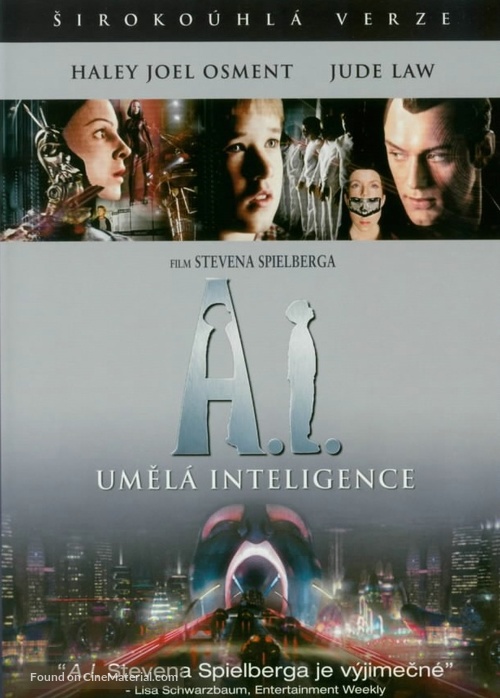 Artificial Intelligence: AI - Czech DVD movie cover