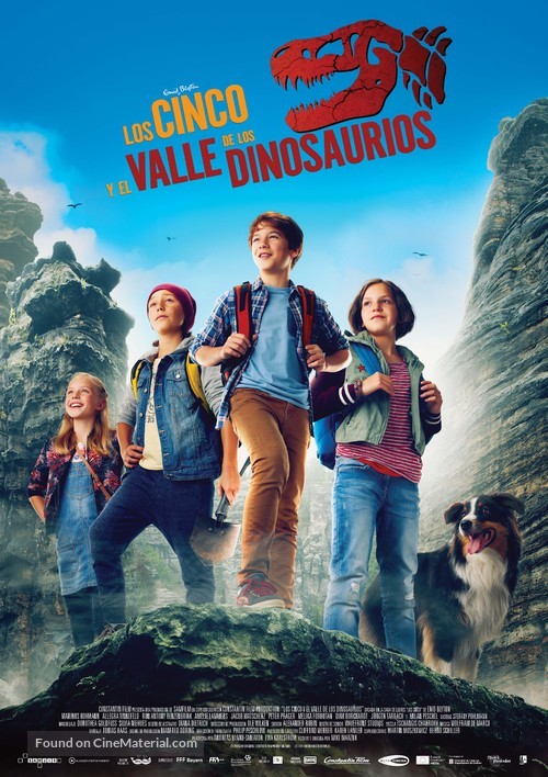 F&uuml;nf Freunde und das Tal der Dinosaurier - Spanish Movie Poster