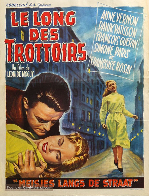 Le long des trottoirs - Belgian Movie Poster