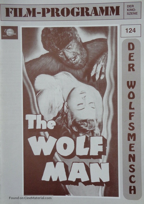 The Wolf Man - German poster